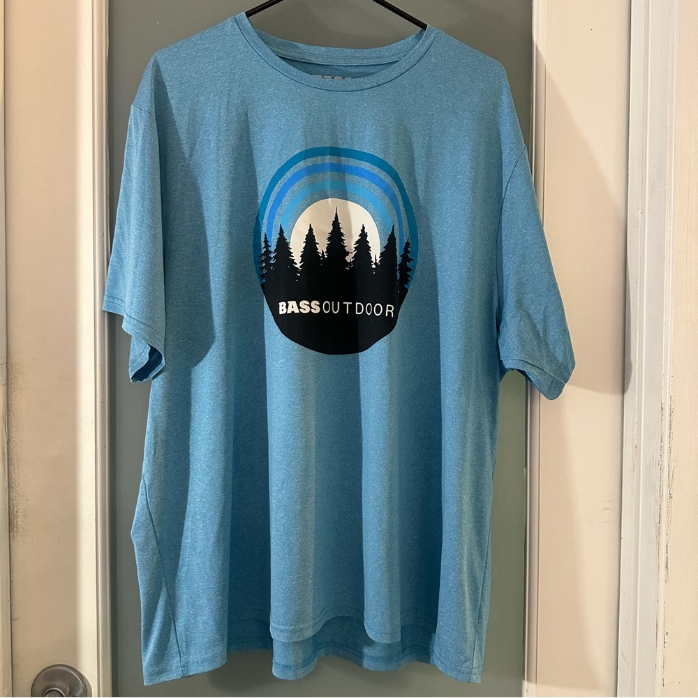Bass Outdoor Powder Blue Outdoor Graphic Tee